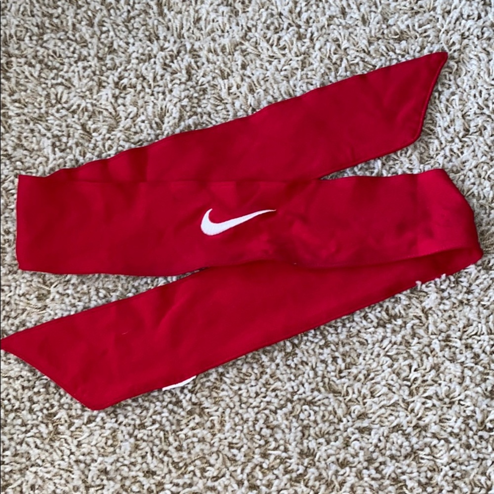 Red Nike Dri-Fit Head Tie 2.0